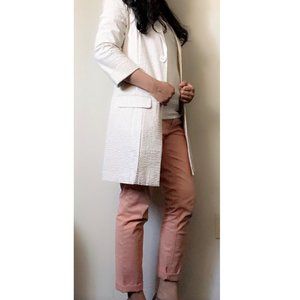 NWT Spiegel Stretch Seersucker Light Coat